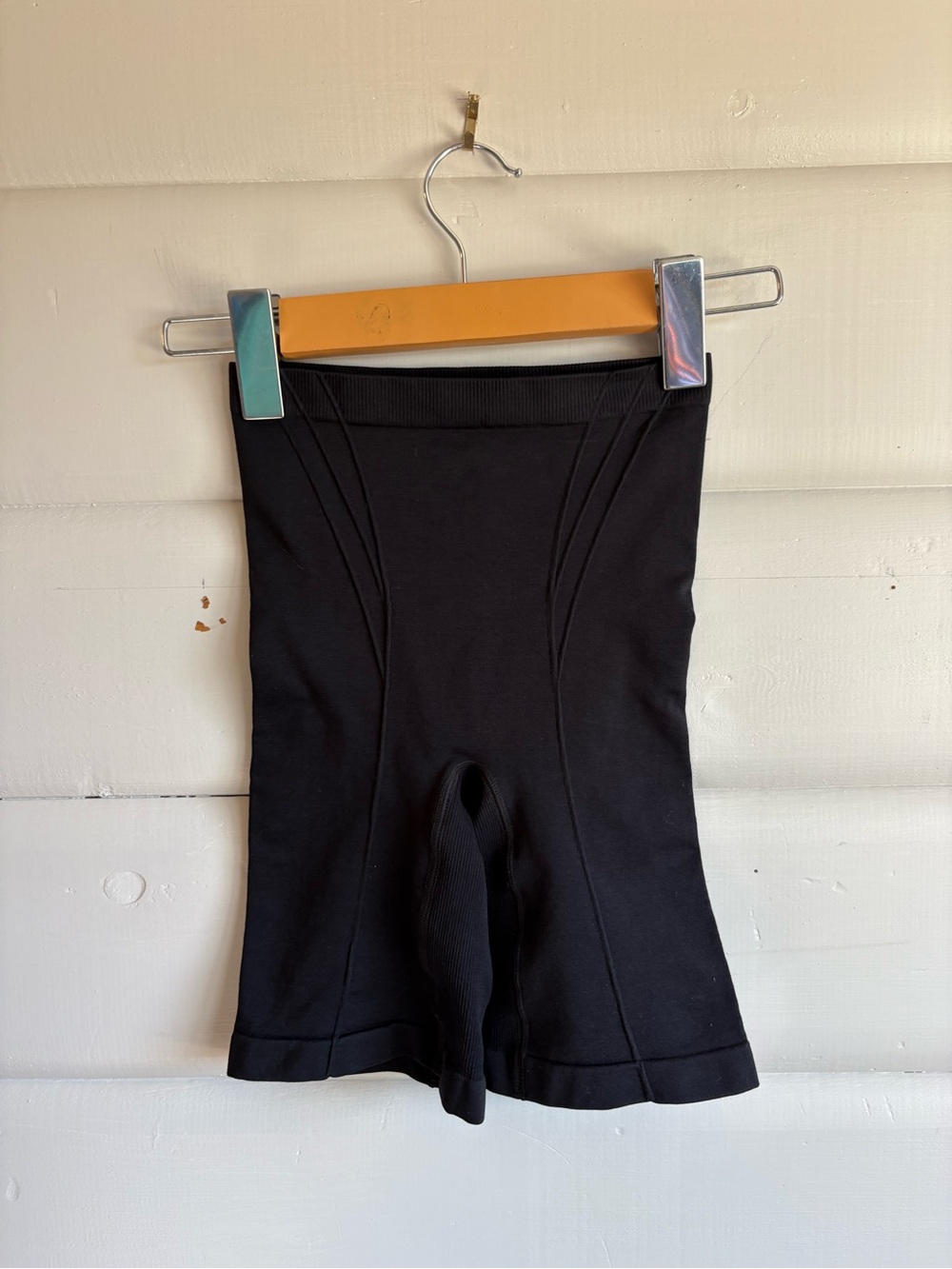 Body Wrap Retro Lites Black High Waist Shapewear Shorts Size S/P